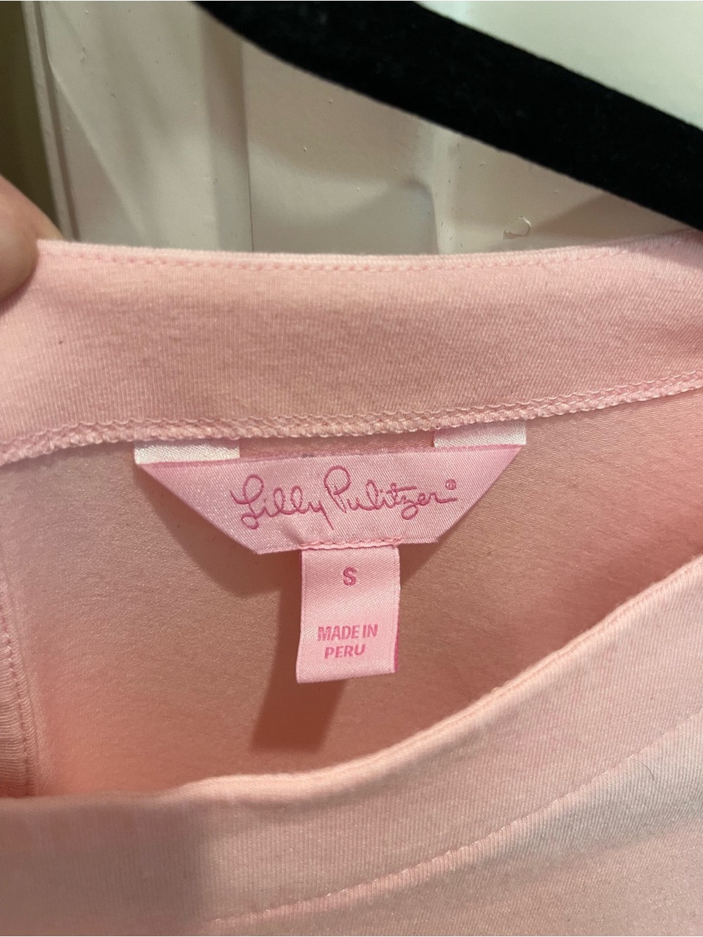 Lilly Pulitzer Pink Ruffle Cuff Three Quarter Sleeve Top Size S - Picture 6 of 11